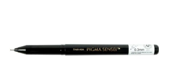 Pigma Sensei Pen Fine Tip Black (0.3mm)