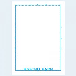 Artist Sketch Cards Post Cards Blue Line Pro