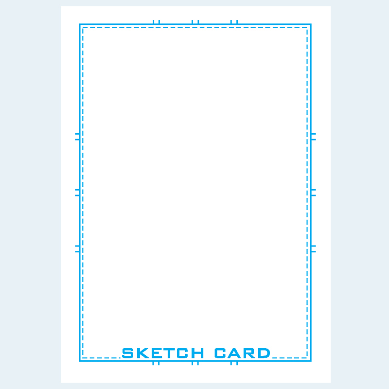 Artist Sketch Cards 2 5 X 3 5 S300 Sm Bulk 50 Blue Line Pro
