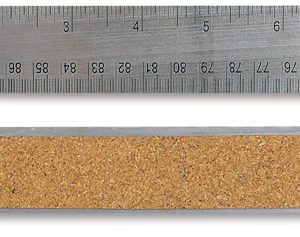 Ruler 12 inch Steel Flex Cork Back