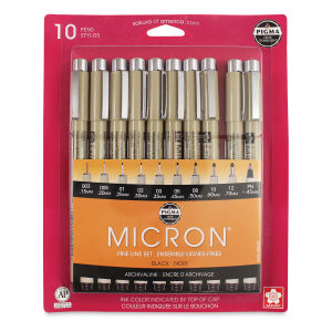 Pigma Micron Pens, Sets - Black Ink